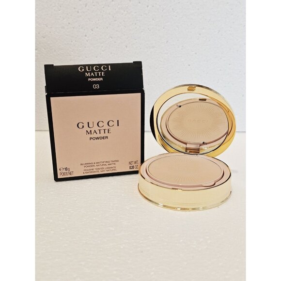 New Gucci Poudre de Beauté Mat Naturel Beauty Powder in shade 03